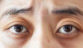 asian woman with dark circle under her eye