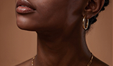 elegant woman neck and jawline