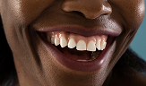 front view smiley woman